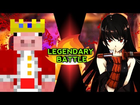 Technoblade vs Akame (Minecraft vs Akame Ga Kill) | Legendary Battle