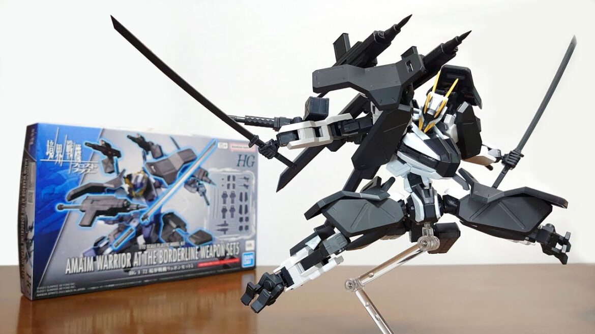 (武者風のカスタムが出来る!パイルバンカーや湾曲刀も付属!)HG 1/72 境界戦機ウェポンセット5 レビュー