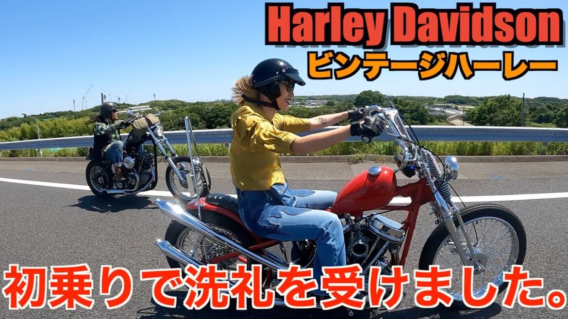 【ハーレー女子】激渋チョッパー達を引き連れて爆走したら怒られました。