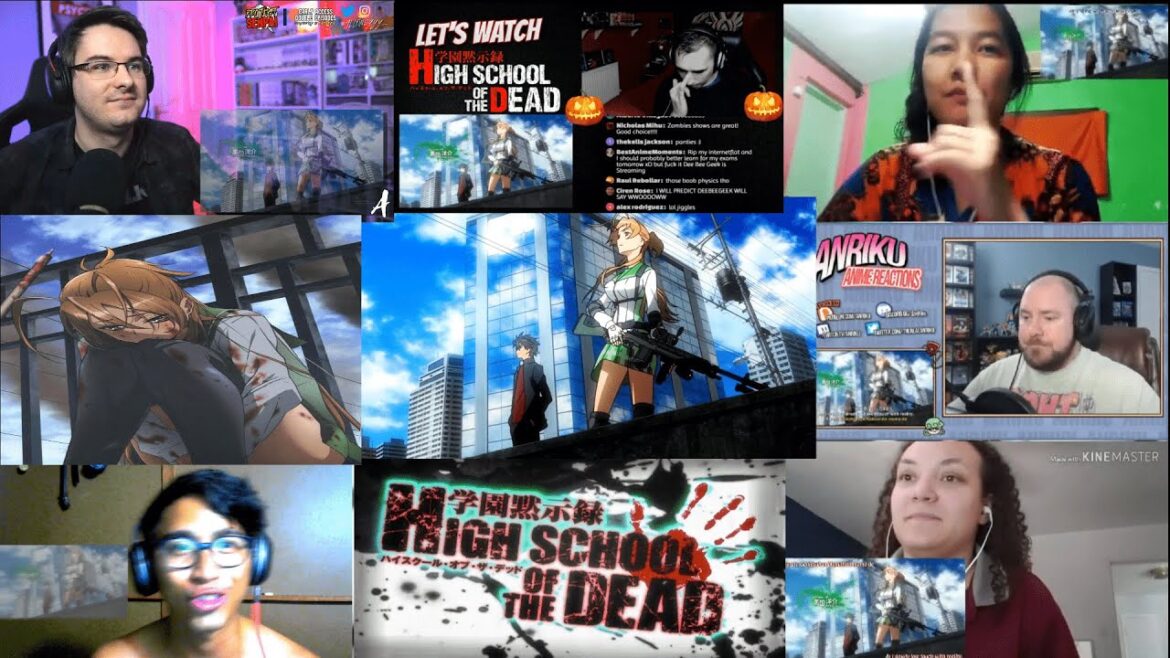 Highschool Of The Dead Opening Reaction Mashup