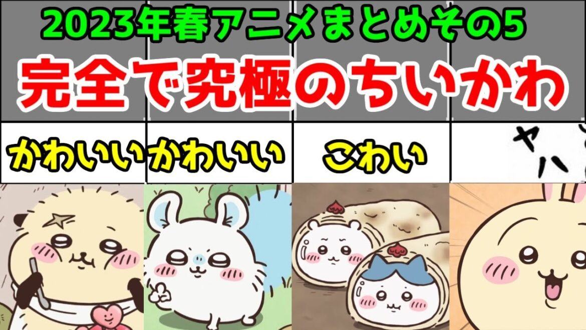 【23春その5】完璧で究極の「ちいかわ」アニメ【1/91作】【草むしり検定編・無限白米湧きドコロ編・三ツ星レストラン編・ハチワレ・うさぎ・ラッコ・モモンガ・鎧さん・ナガノ】