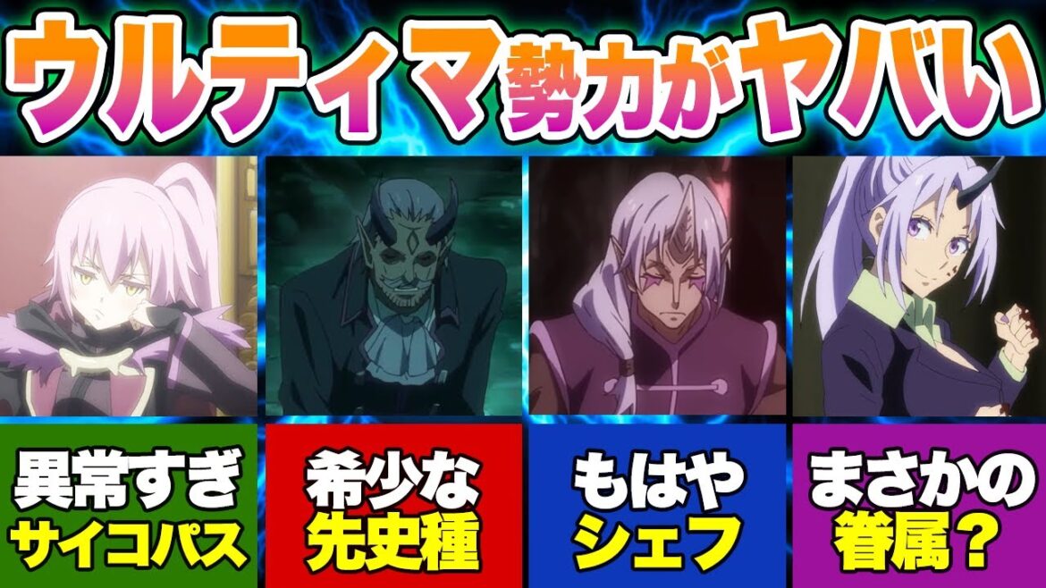 原初の紫ウルティマと紫の眷属の強さについて徹底解説!【転スラ】