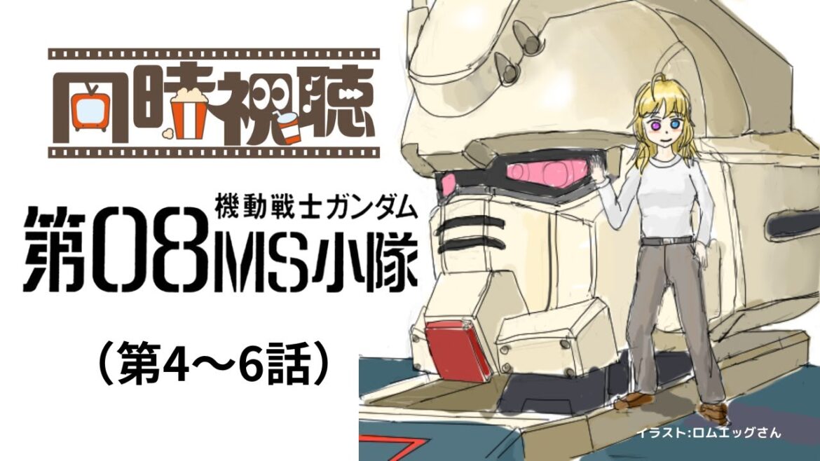 初見【同時視聴】機動戦士ガンダム『 第08MS小隊』(第4~6話)【 #かすがまほ /個人 #vtuber 】 #女性実況 #08小隊