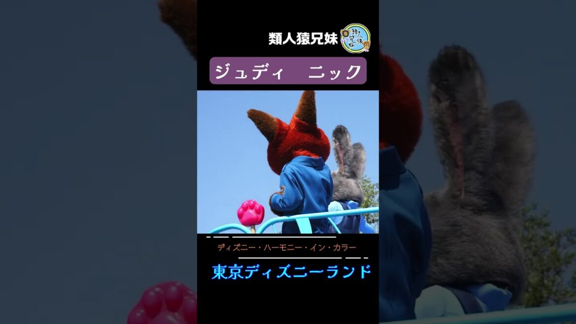 セリフあり ジュディ・ニック3 ズートピア ディズニー・ハーモニー・イン・カラー 東京ディズニーランド #shorts