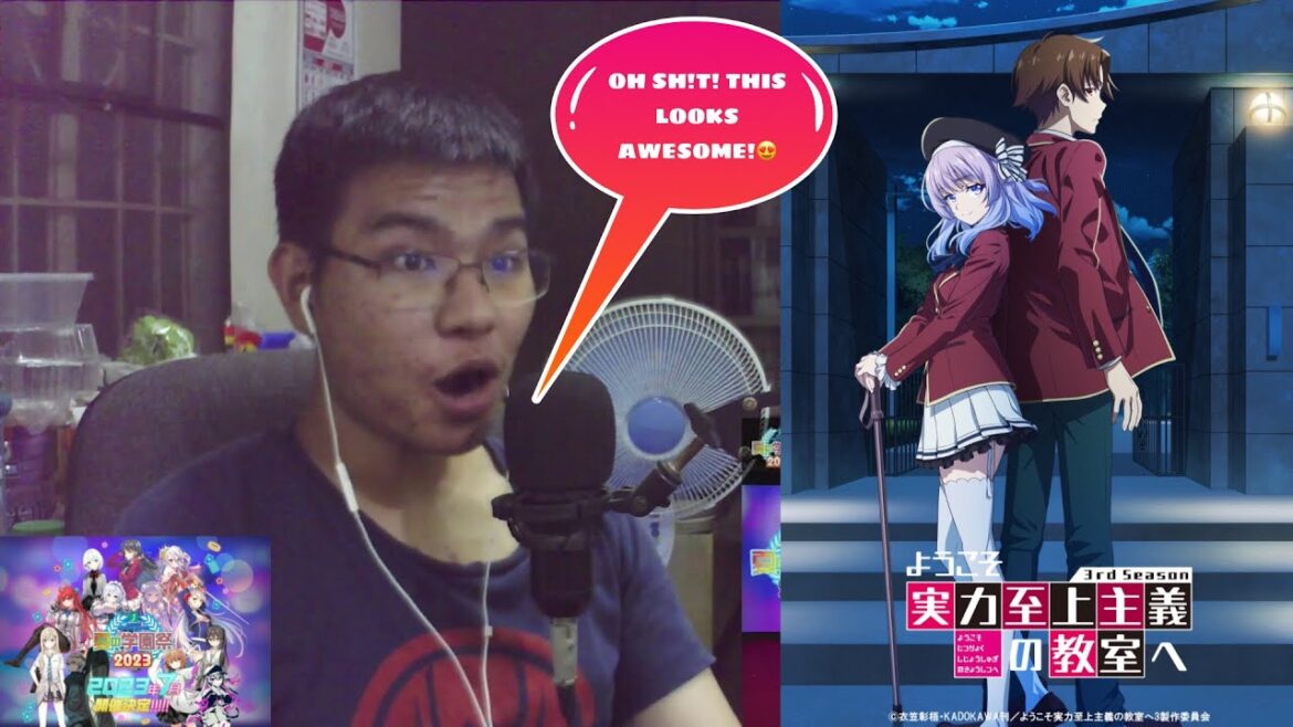 I AM IN LOVE WITH THIS KEY VISUAL! | Classroom of the Elite Season 3 FIRST KEY VISUAL REACTION