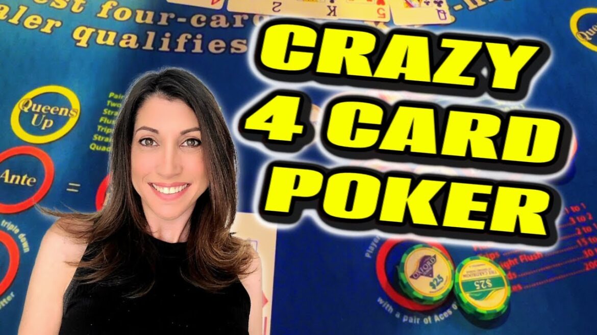 Crazy Four Card Poker with Kelly and Natalie at Oxford Downs Poker Room   #4cardpoker #poker