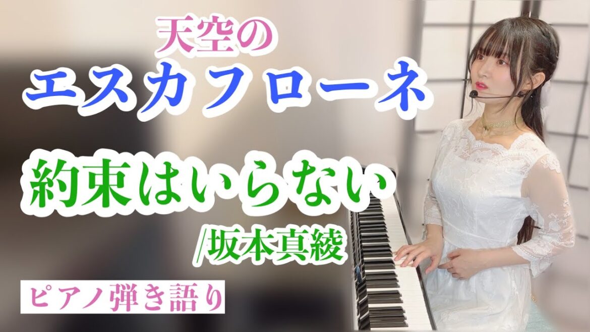 『約束はいらない』天空のエスカフローネ OP【Piano弾き語り】坂本真綾楽譜有covered by 鈴木歌穂