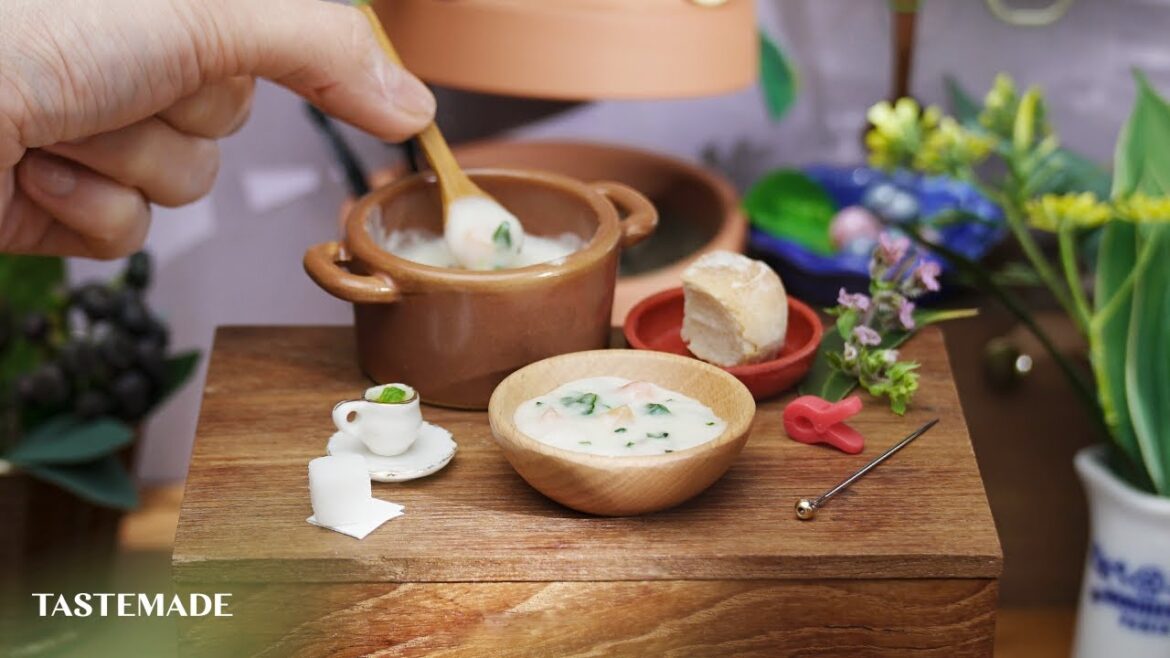 【実寸サイズで再現!?】アリエッティのクリームシチュー🍀【ジブリ飯】