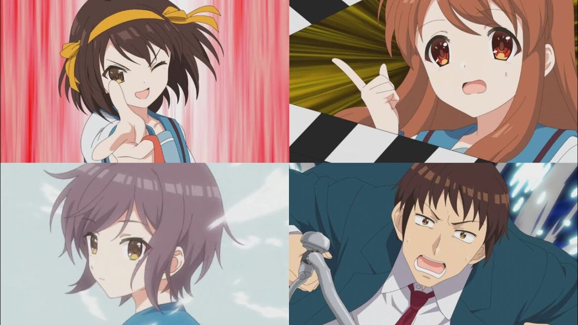 【このファンx涼宮ハルヒの憂鬱】 ハルヒ/みくる/有希/キョン の必殺スキル&ハルヒダンス勝利ポーズ