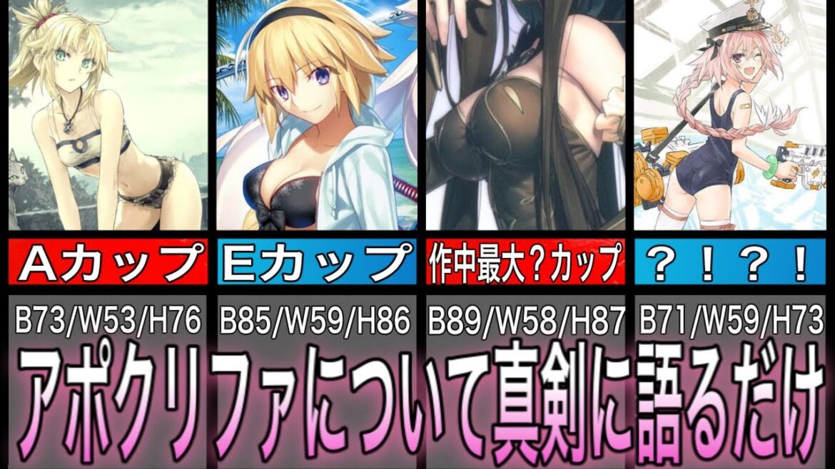 【Fate解説】Fate/Apocryphaのおっ〇いについて真剣に語るだけの動画【fgo】