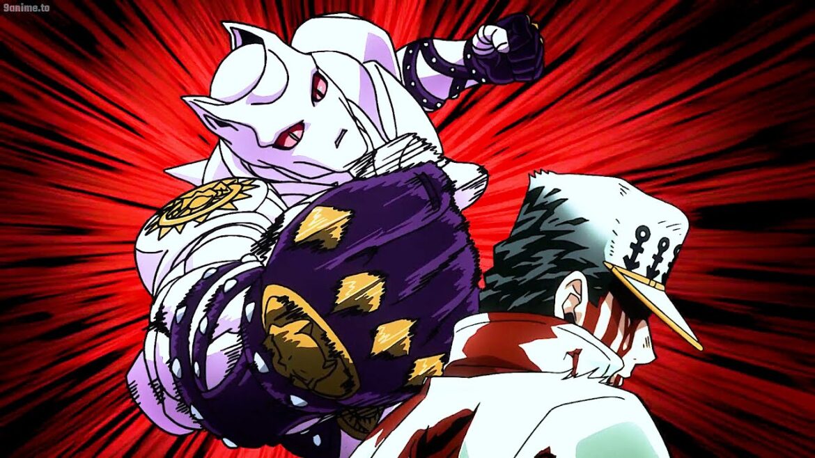 ジョジョ-Jotaro vs Killer Queen,Koichi awakens Echoes ACT 3 and saves Jotaro from closing death
