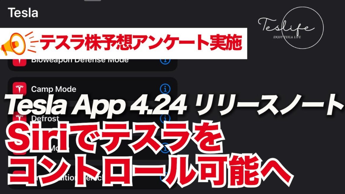 テスラ 2025年までに双方向充電(V2L,V2H,V2G)を採用予定 / スーパーチャージ試験プログラムが20カ国に近づく / Tesla App 4.24 リリースノート