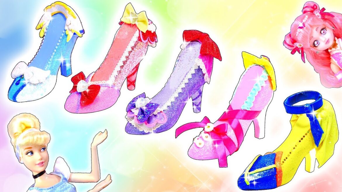 HUGっと!プリキュア リカちゃん♥キュアエール、アンジュ、エトワール、マシェリ、アムールのハイヒールを粘土で手作り✨おもちゃ 人形 アニメ