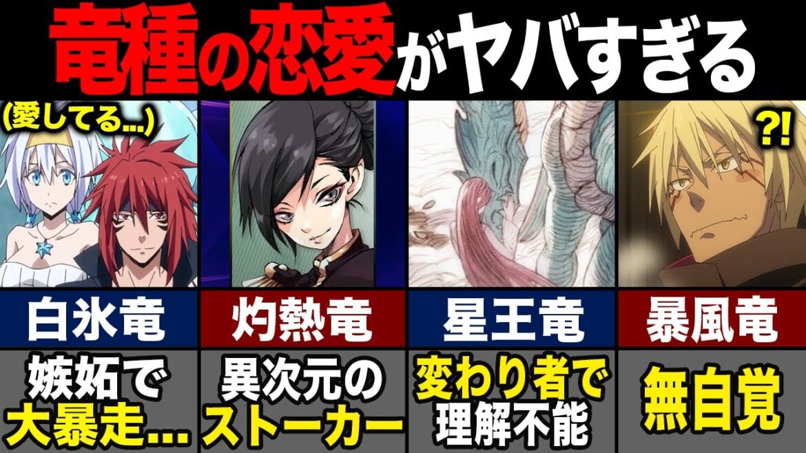 【転スラ】作中の恋愛事情まとめ!竜種カップルが多すぎる…(てんすら)