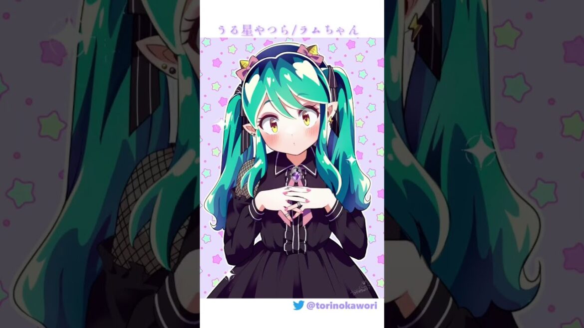 【イラストメイキング】ラムちゃん【うる星やつら】#shorts #clipstudiopaint #illustrationmaking