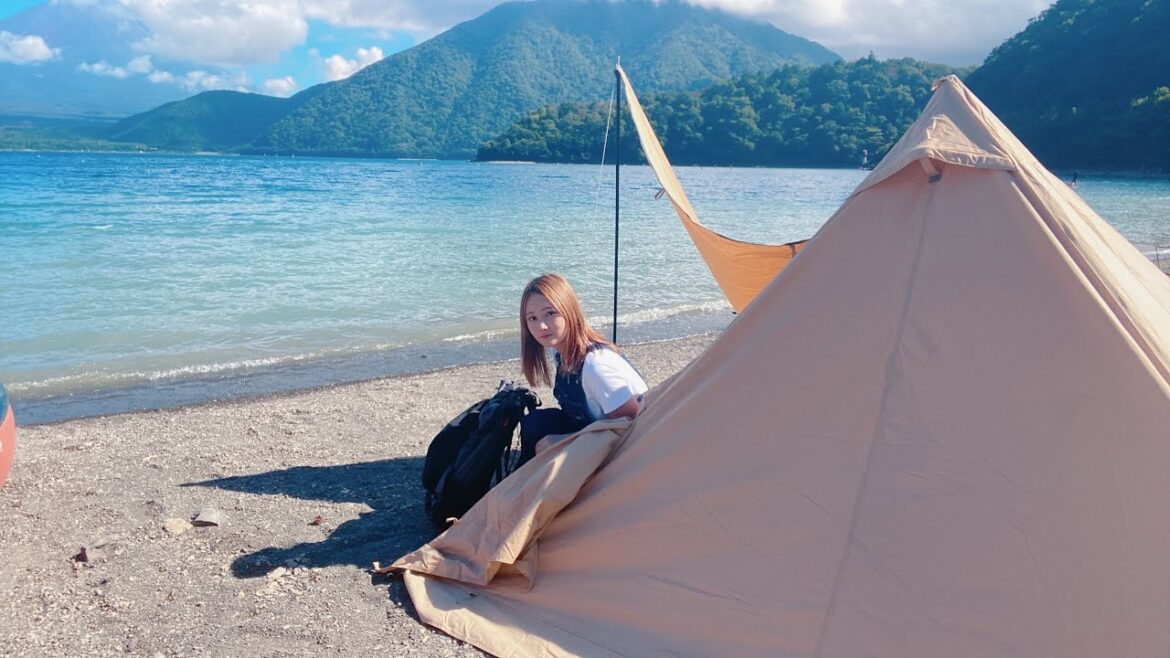 【ゆるキャン△】浩庵キャンプ場湖畔サイトで絶景キャンプ!!