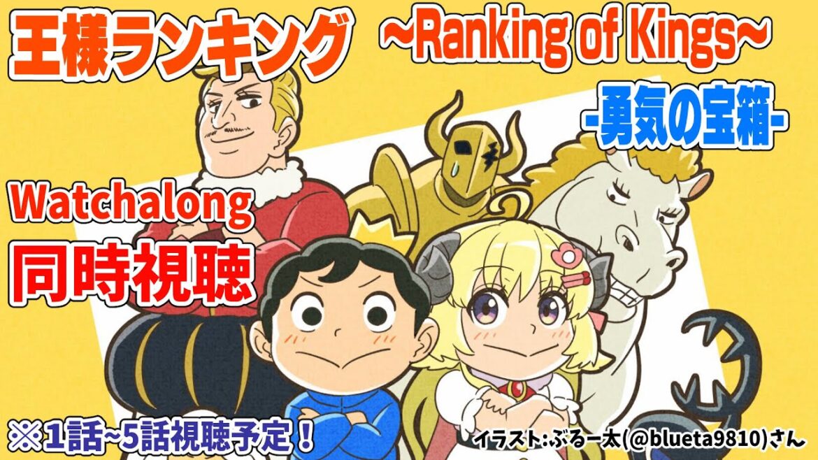 【王様ランキング-勇気の宝箱-(Ranking of Kings)】1~5話まで同時視聴(Watchalong)!【角巻わため/ホロライブ4期生】