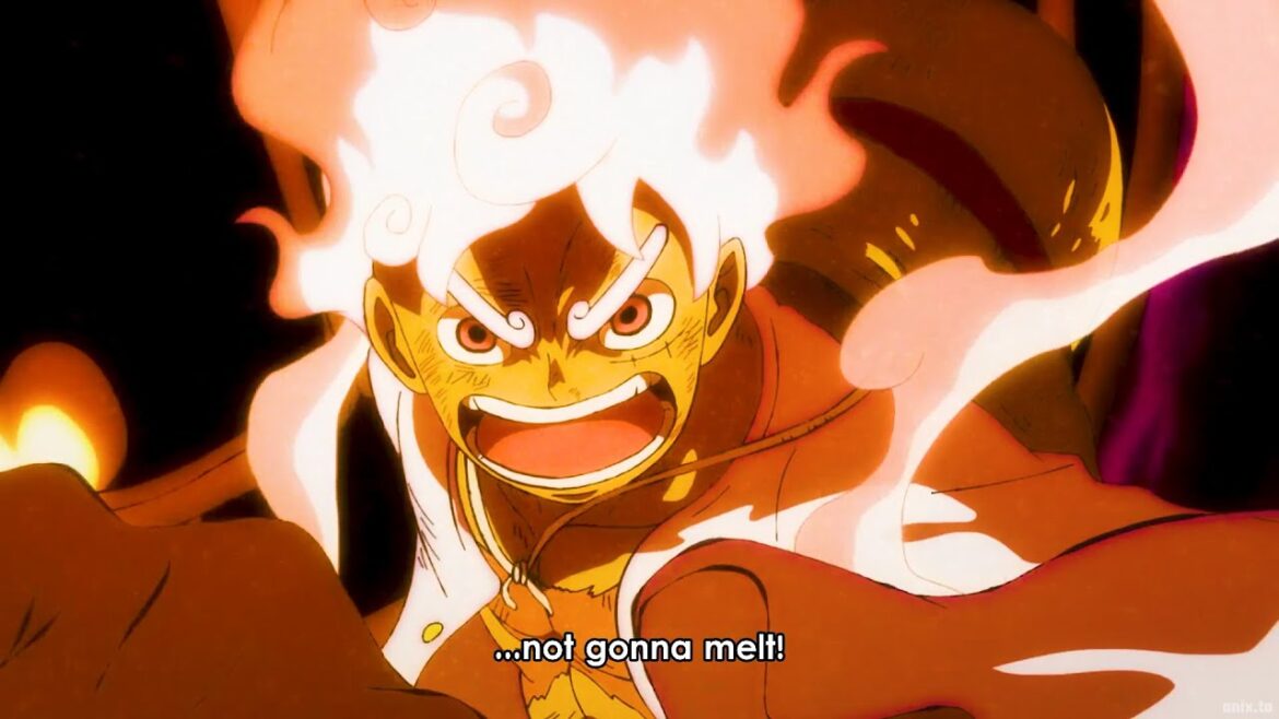 Luffy Gear 5 completely defeats Kaido, Kaido dies contentedly and drowns in lava!