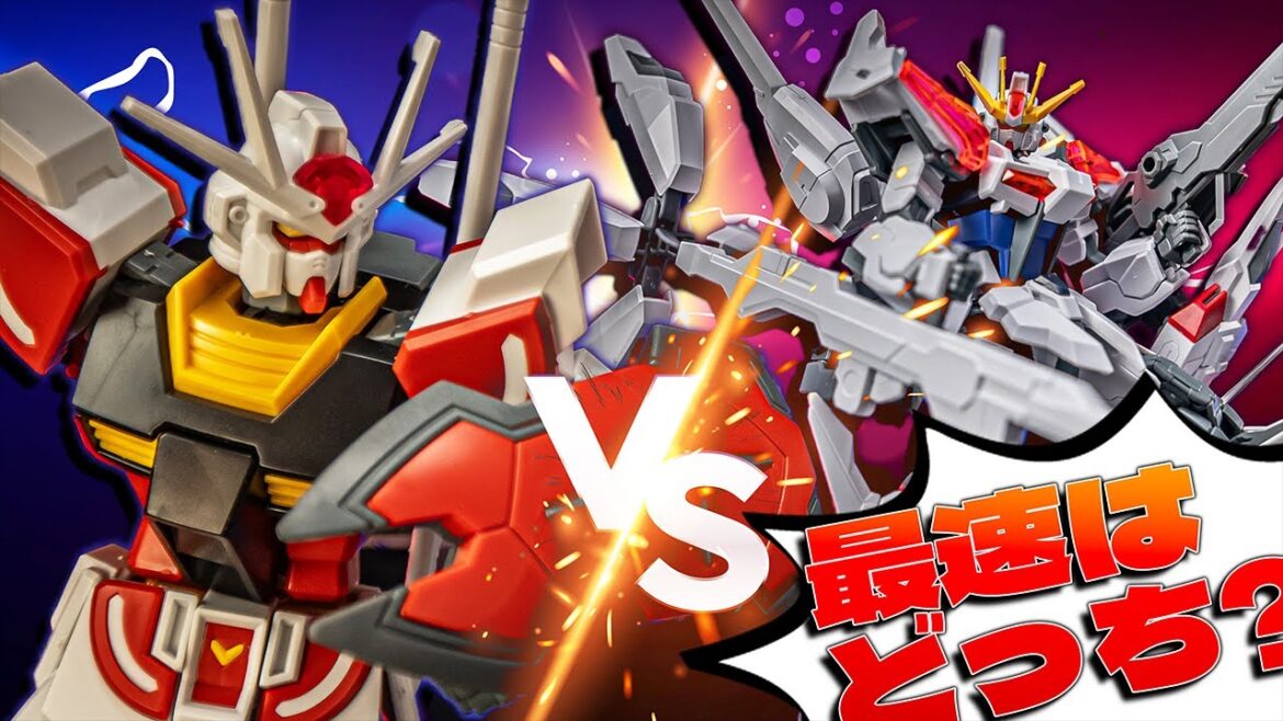 【RTA】EGビルドストライク エクシードギャラクシーとラーガンダムの組み立て時間を比較しつつレビュー!【ガンダムビルドメタバース】