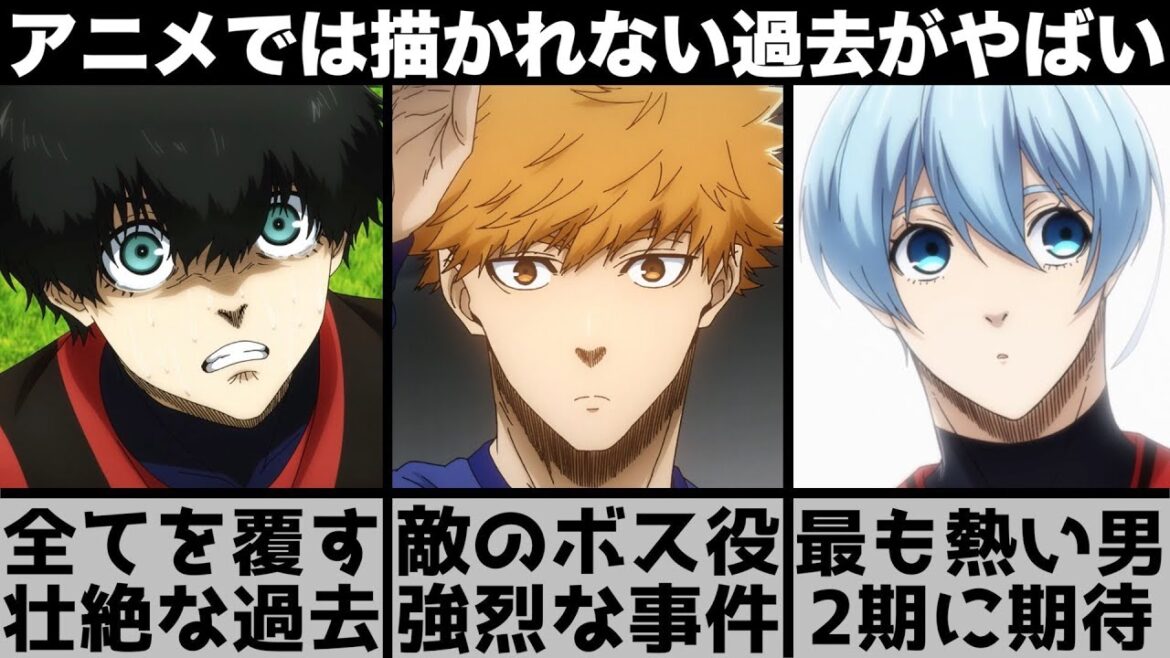 【ブルーロック】小説で描かれた壮絶な過去がやばい..國神が悪役の理由が理不尽すぎる..今は話せない氷織の話..アニメでは描かれない3人の過去を紹介します【2024年アニメ】【おすすめアニメ】