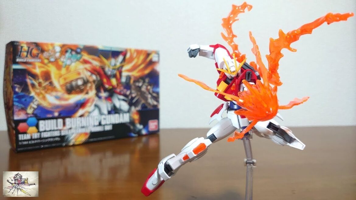 (素晴らしい可動!派手なエフェクトパーツが複数付属!)HGBF 1/144 ビルドバーニングガンダム レビュー