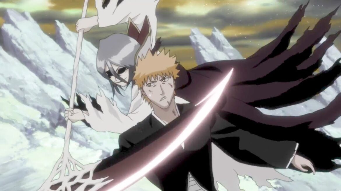 「BLEACH 千年血戦篇」 Ichigo VS Rukia, Ichigo impales Rukia with Tensa Zangetsu
