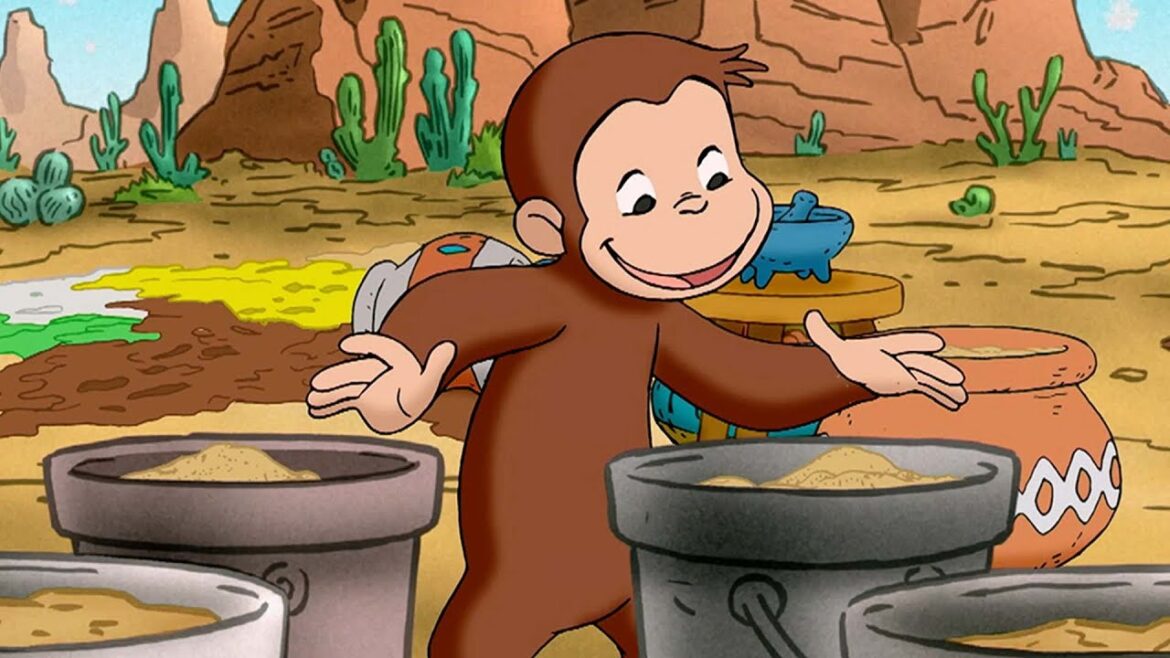 おさるのジョージ、砂漠に絵を描く 🐵 おさるのジョージ