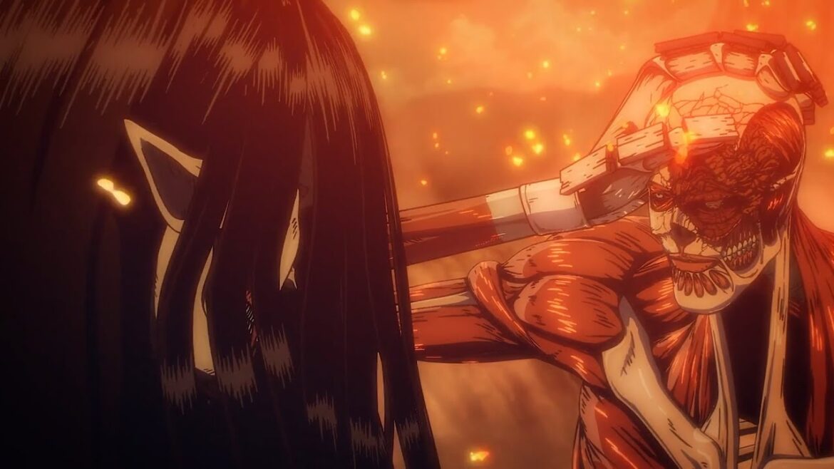 進撃の巨人 The Final Season完結編 – Eren died, Mikasa, Armin, stand brave in the face of certain doom.
