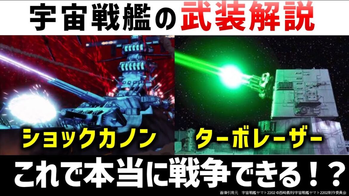 サイエンスフィクションの宇宙戦艦の武装解説|宇宙戦艦ヤマト&スターウォーズ 両作品武装徹底比較!