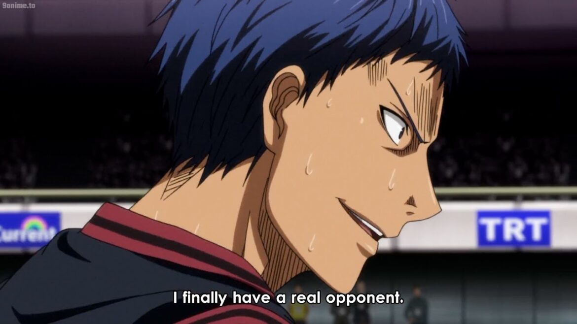 黒子のバスケ! Aomine was excited to have a worthy opponent