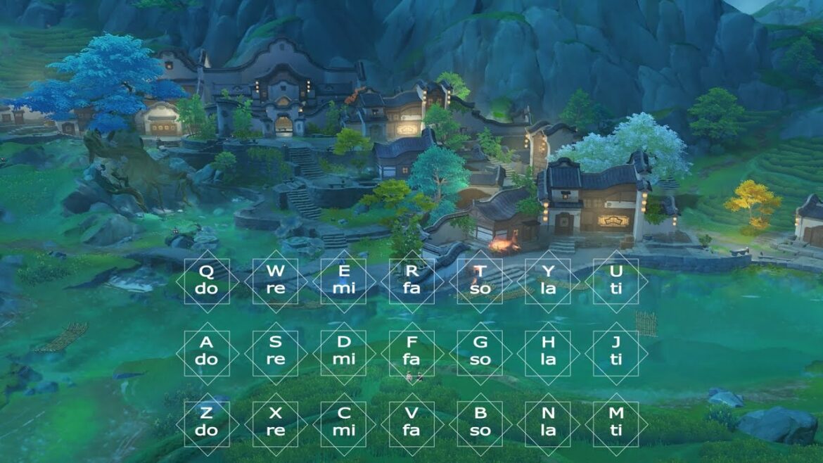 『Chenyu Vale (Night) 沈玉の谷 (夜)』Genshin Impact Windsong Lyre | 風吹きのライアー