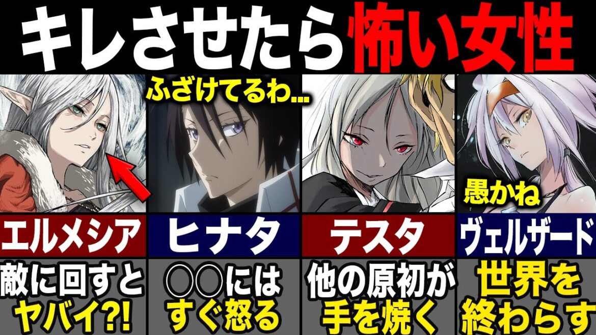 【転スラ】リムルも恐れる女性キャラ達がヤバイ?! キレたら世界を終わらせるメンヘラも登場…(てんすら)