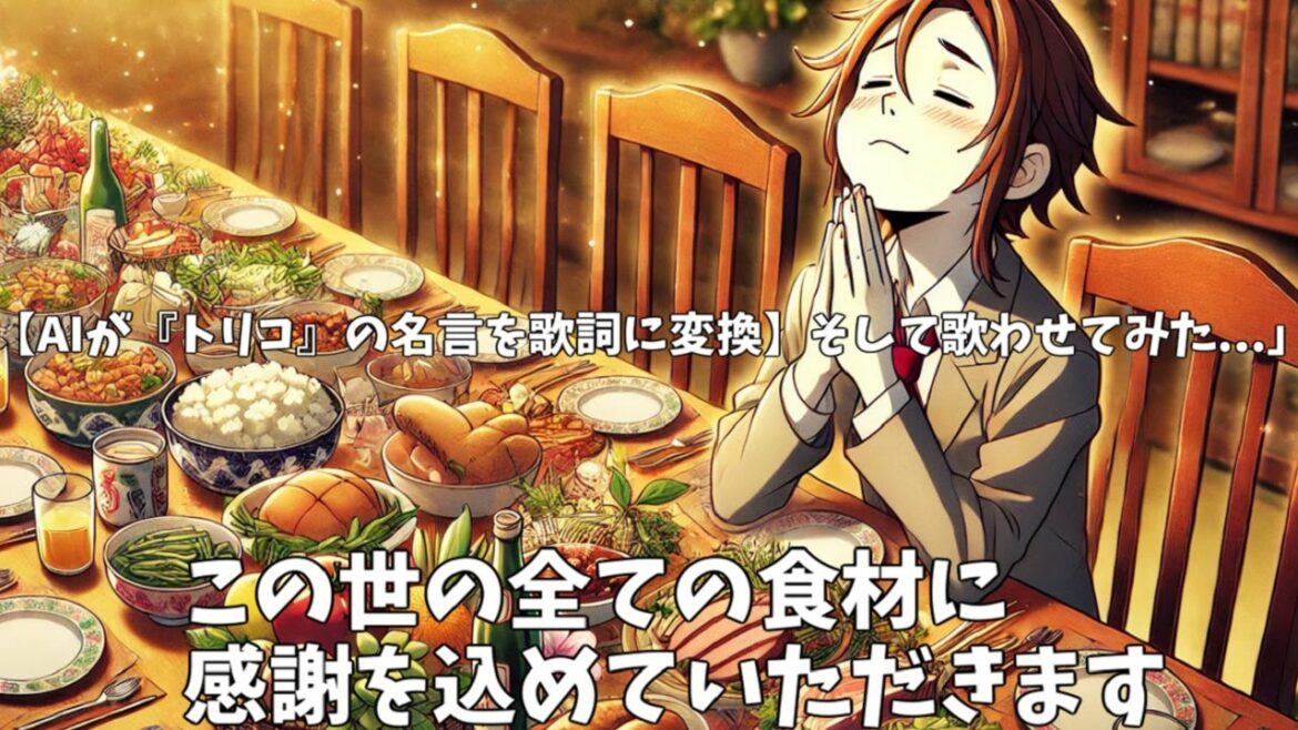 「🎶 【AIが『トリコ』の名言を歌詞に変換】そして歌わせてみた…」