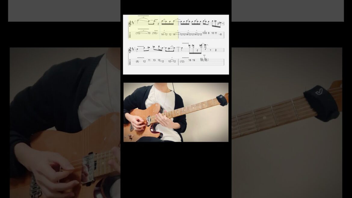 【TAB】「花になって/緑黄色社会」をギターで歌ってみた。メロディギター【薬屋のひとりごとOP 】#shorts  #花になって #緑黄色社会 #薬屋のひとりごと #ギター #guitar