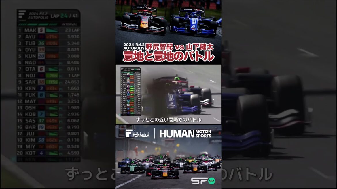 意地VS意地のバトル  #SFormula #モータースポーツ #オーバーテイク