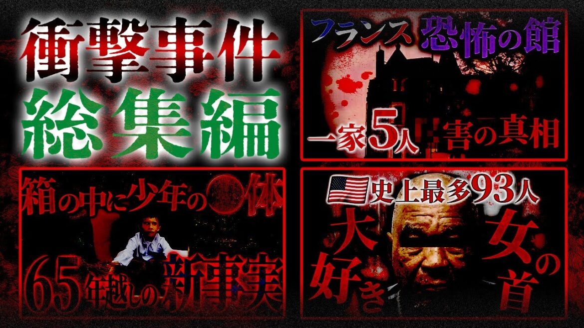 【衝撃事件】3連発!全てを捨てた父親の行方と「恐怖の館」…65年経って判明した真相…異常性癖と特殊能力のサイコパス【海外ミステリー】【総集編】