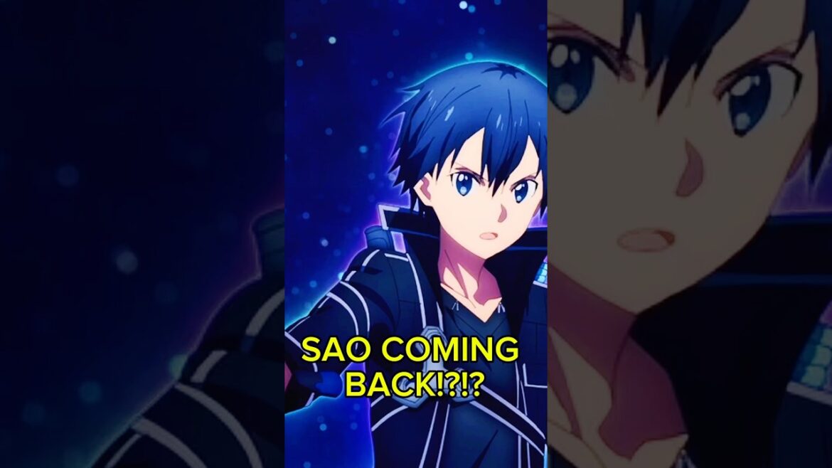 SAO IS COMING BACK?!?! #anime SAO IS COMING BACK?!?! #anime