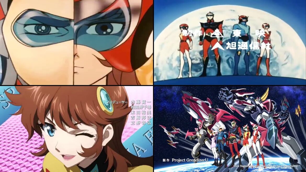 Grendizer U OP1 Comparison (1975 VS 2024)[グレンダイザーU UFOロボ グレンダイザー オープニング1 比較 UFO Robot ED]