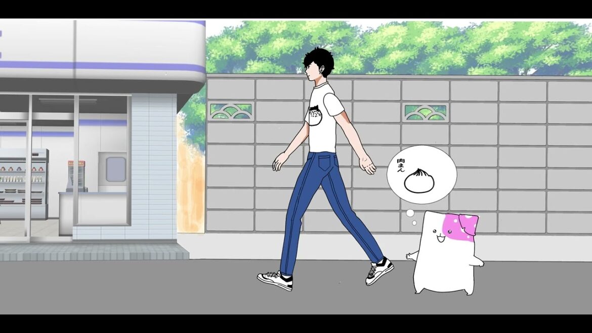 【非公式アニメきのこいぬ】朝の散歩でコンビニ発見