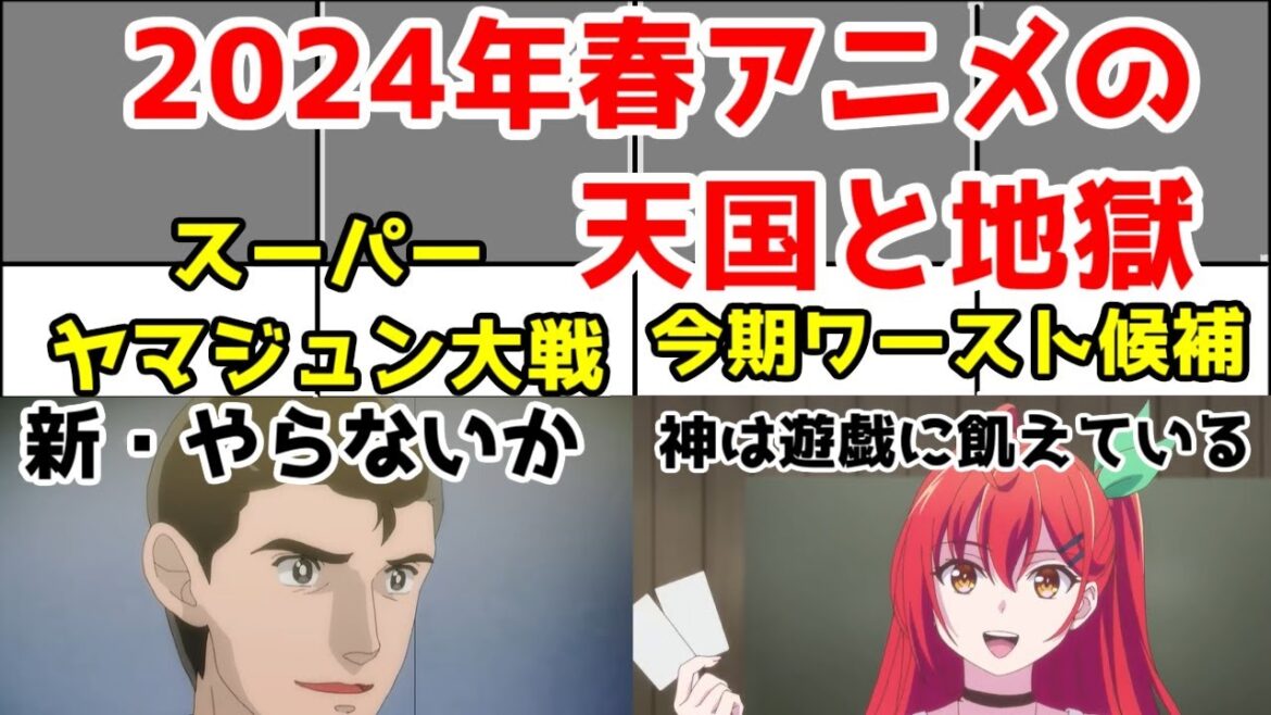 【レビュー】「新・やらないか」「神は遊戯に飢えている。」1話アニメレビュー【2024年春アニメ】【神と糞】