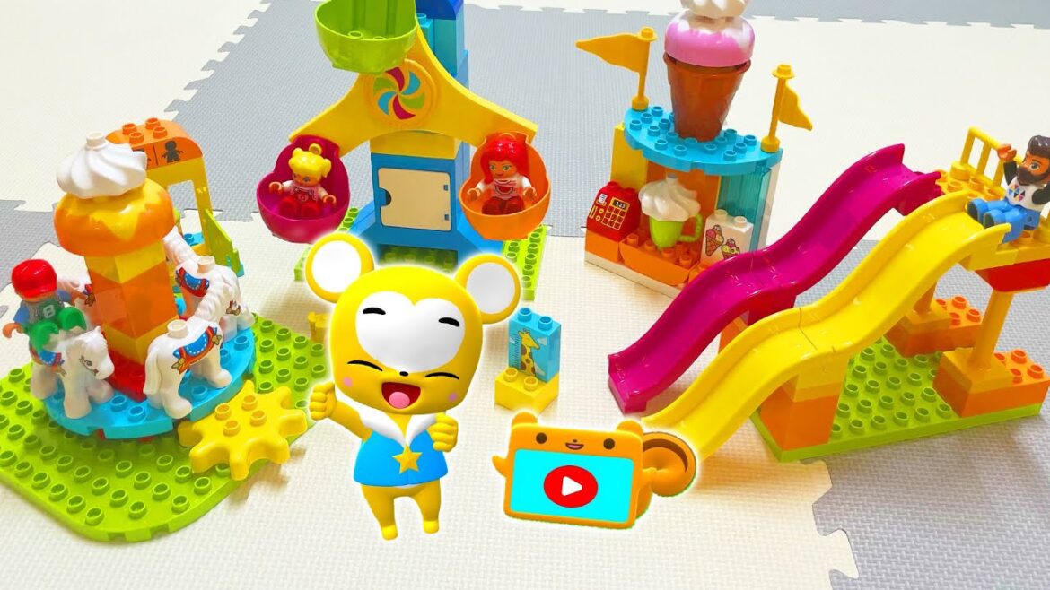 レゴで遊園地を作ろう!ブロックを使って組み立てていくよ♫【おもちゃ】★子供向け知育★くるま レゴで遊園地を作ろう!ブロックを使って組み立てていくよ♫【おもちゃ】★子供向け知育★くるま