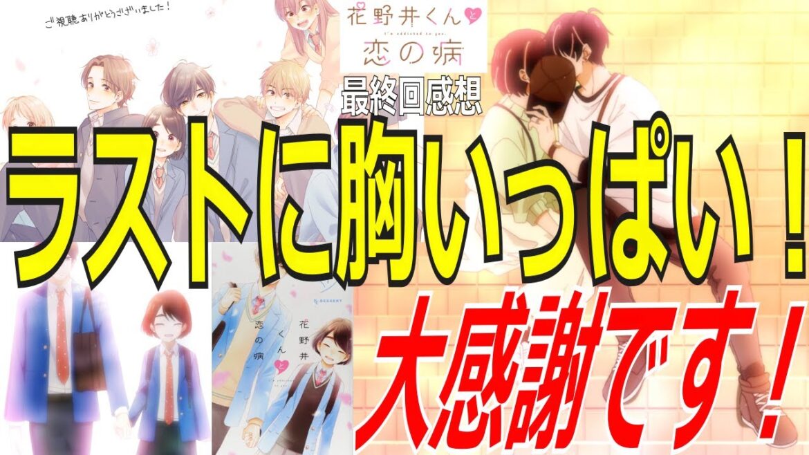 【花野井くんと恋の病】第24回漫画アニメ紹介最終回感想!ラストに胸いっぱい!初めての恋!大感謝です! #花野井くんと恋の病 #森野萌 #月刊デザート #小林千晃 #花澤香菜 #SexyZone 【花野井くんと恋の病】第24回漫画アニメ紹介最終回感想!ラストに胸いっぱい!初めての恋!大感謝です! #花野井くんと恋の病 #森野萌 #月刊デザート #小林千晃 #花澤香菜 #SexyZone