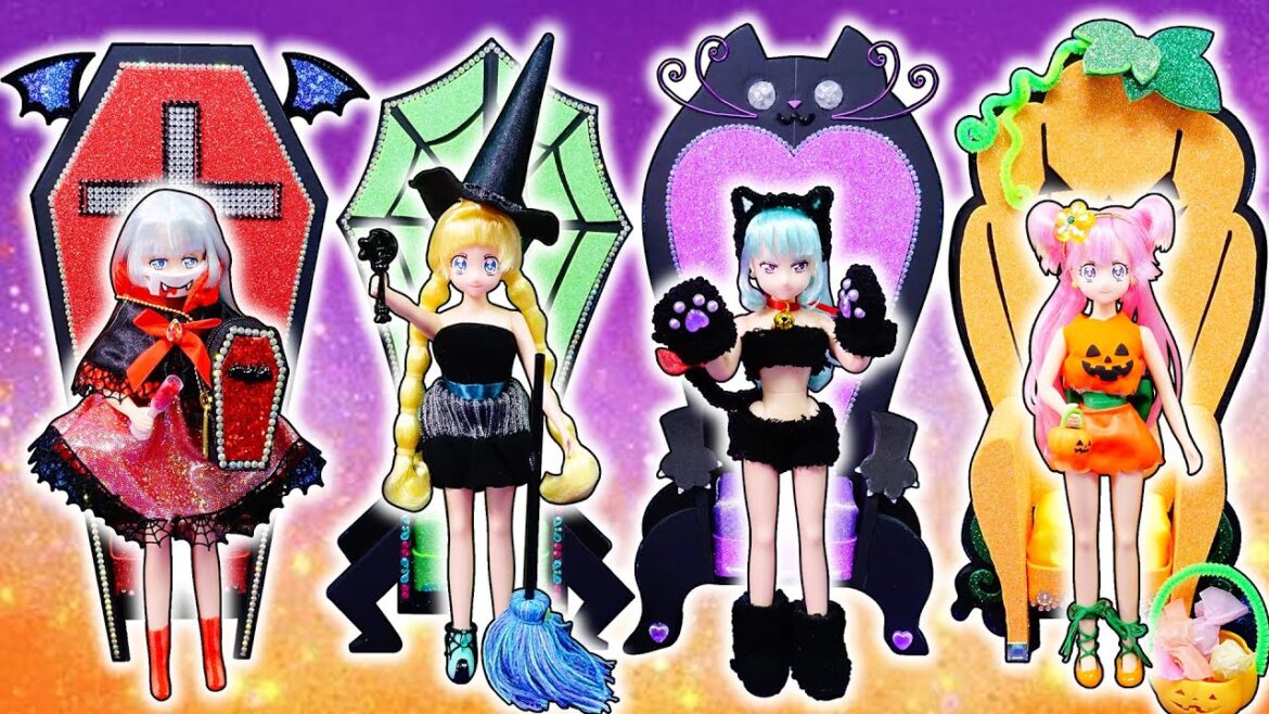 プリキュア×ハロウィン仮装❤️わんだふるぷりきゅあ!のキュアニャミー、キュアリリアン、キュアワンダフル、キュアフレンディ⭐️100均材料でリメイクDIY🌼100円ショップで手作り工作✨声真似