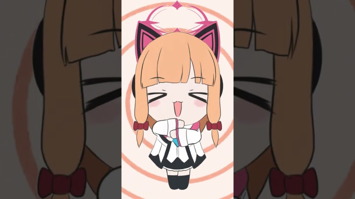 【蔚藍檔案【ブルーアーカイブ】 雙子余った時間にまいたけダンス踊る才羽モモイ 才羽ミドリ #ホロライブ #anime   #儒鳥風亭らでん #まいたけダンス