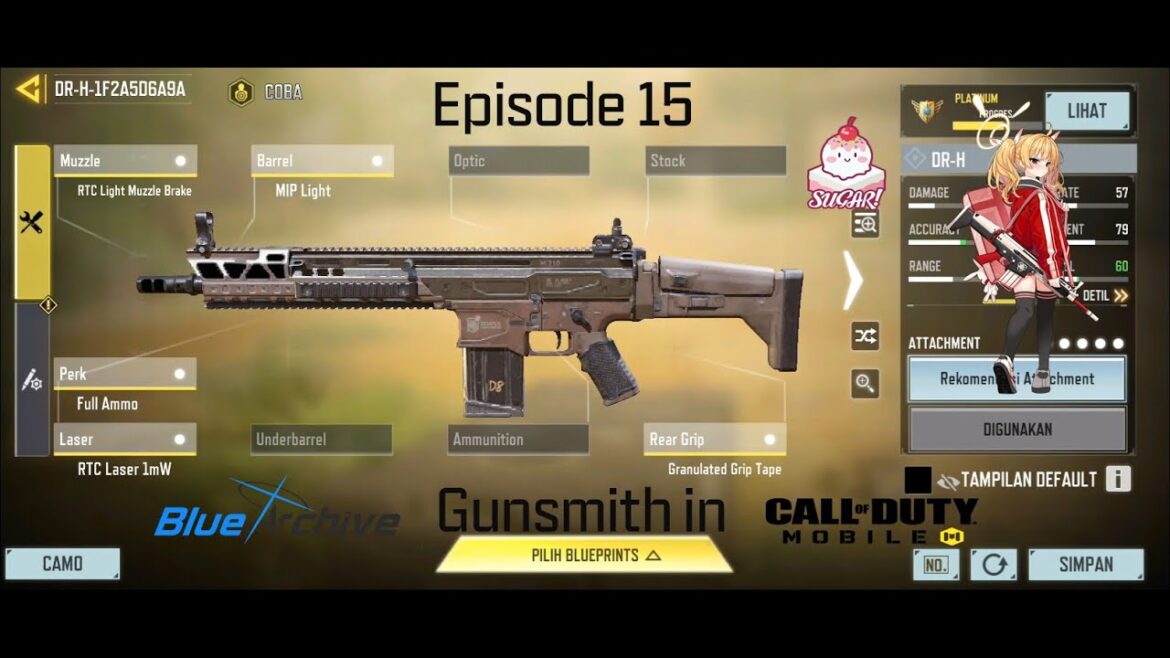 Blue Archive Gunsmith Episode 15 Call of Duty Mobile