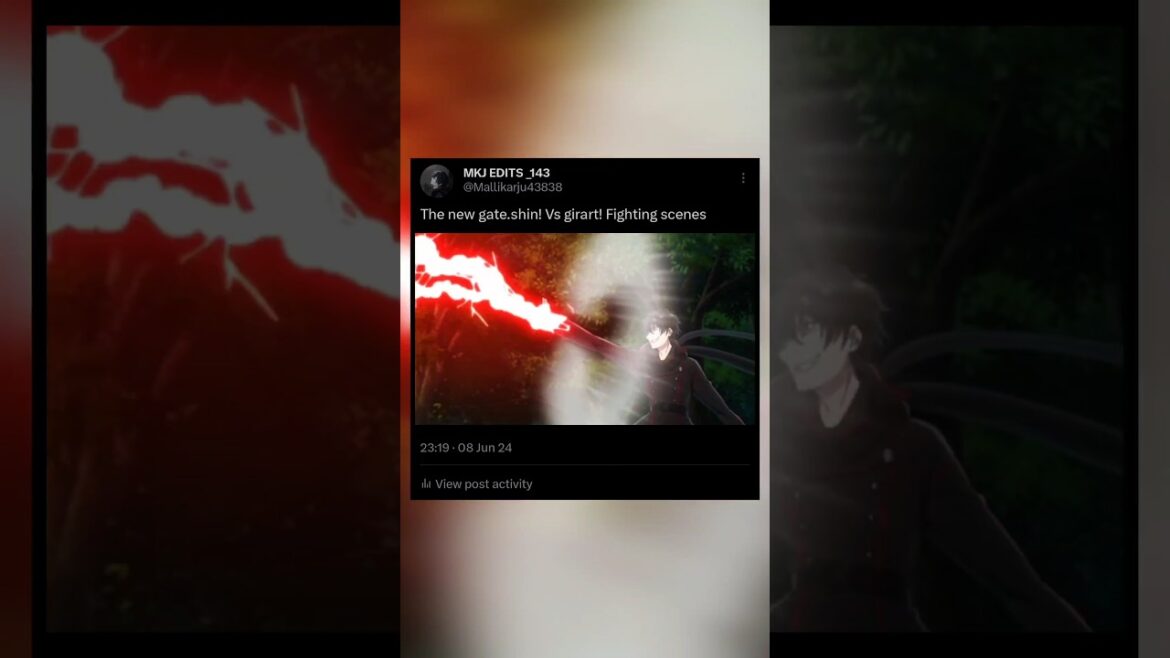 Exploring The new gate anime Unveiling the Ultimate Fighting scene#anime#amv#animeedits
