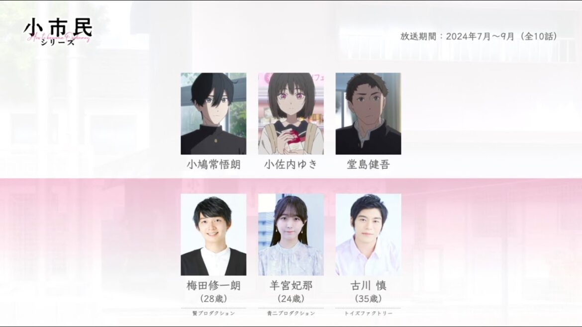 小市民シリーズの声優さんたちは、こんな顔！