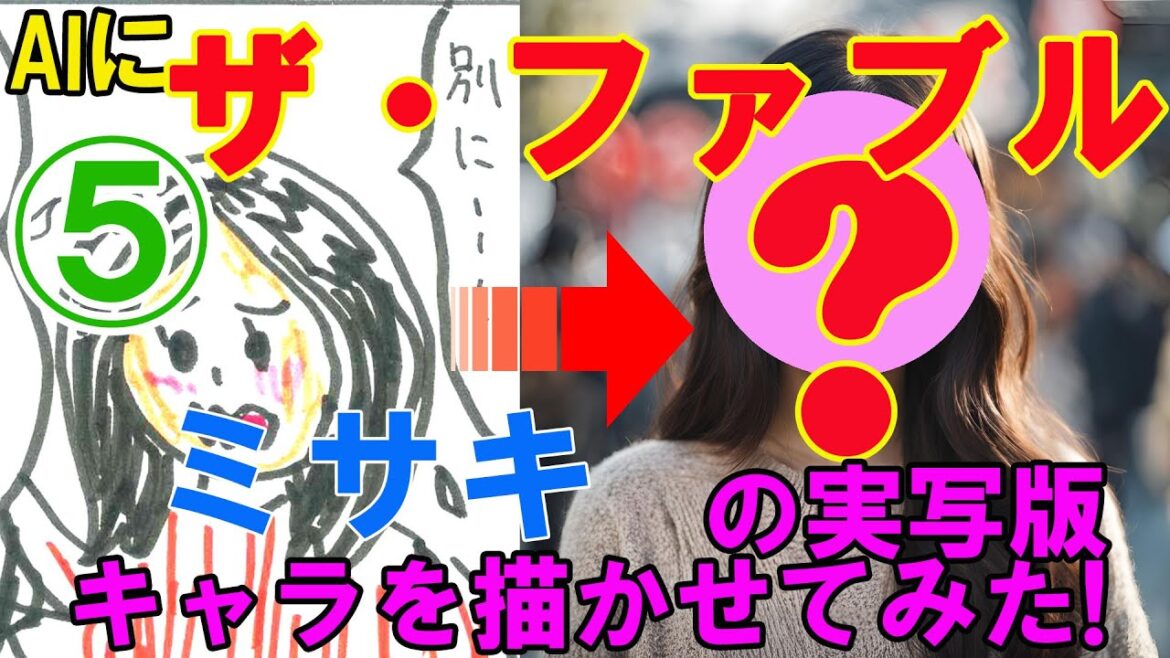 AIに『ザ・ファブル』「ミサキ」の実写版キャラを描かせてみた！（その5）