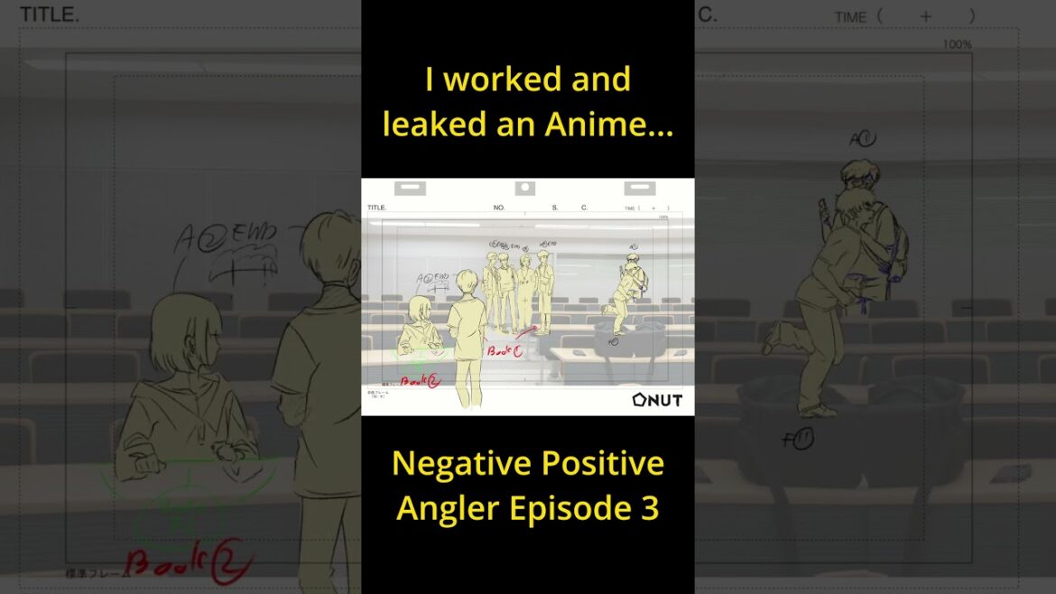Anime Material Leak💀💀😳 (ネガポジアングラー #3) #anime #animation #negaposi #leak