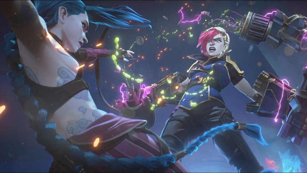 Vi VS Jinx & Caitlyn VS Sevika Full Fight - Arcane Season 2